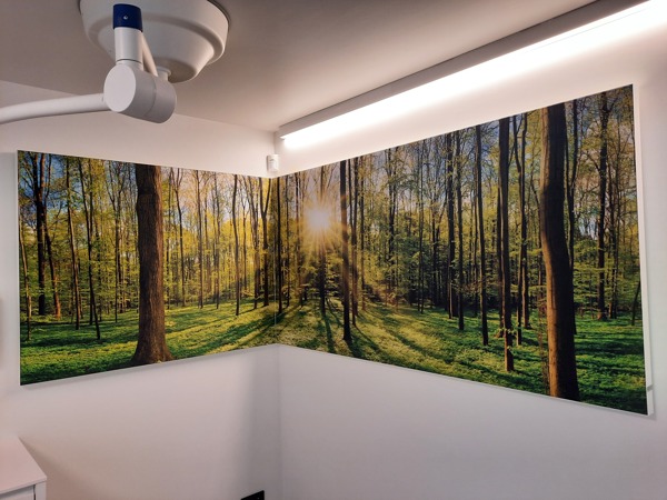 COUSTpanels met bos in twee delen