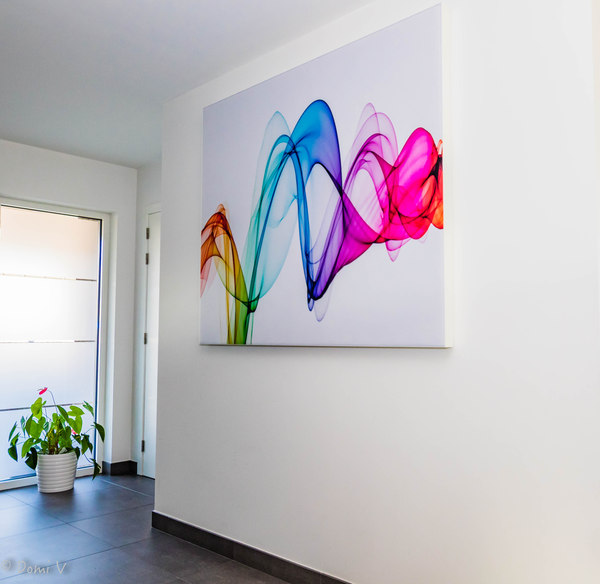 COUSTpanel with print of a wave