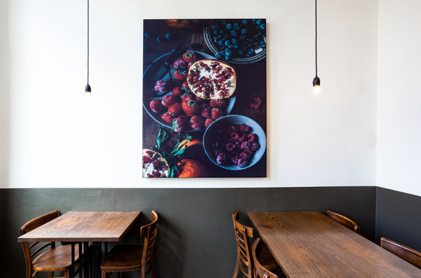 COUSTpanel with artistic representation of fruit